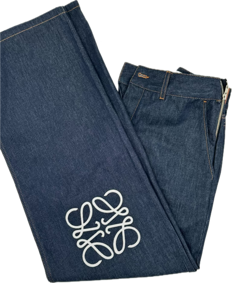 LOEWE ANAGRAM BAGGY JEANS